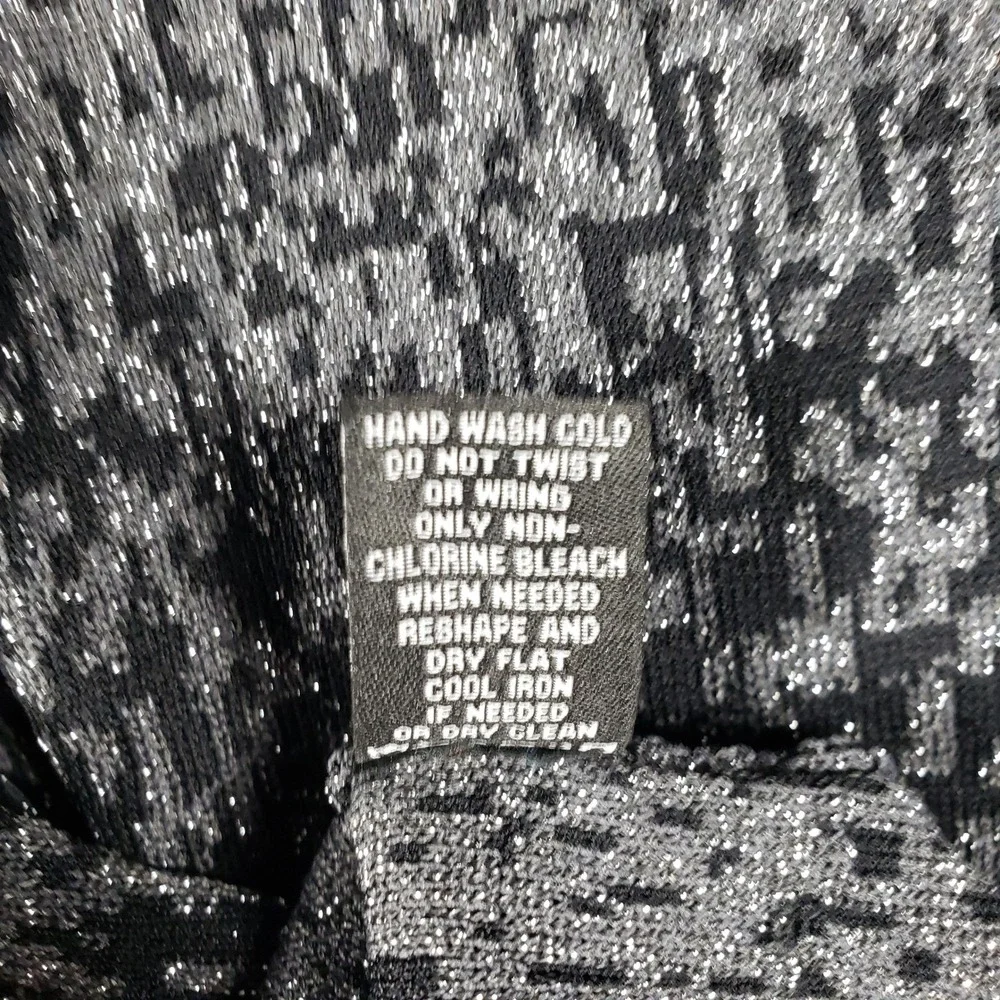 Context Lord & Taylor 2X Tunic Top Ombre Glitter Sparkle Evening Party Plus Size